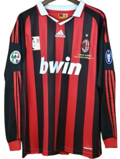 AC Milan Retro 2009-10 Home Jersey Long Sleeve — Kakobuy Spreadsheet photo 1
