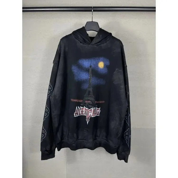 Balenciaga Paris Moon Cotton Hoodie — USFans Spreadsheet photo 1