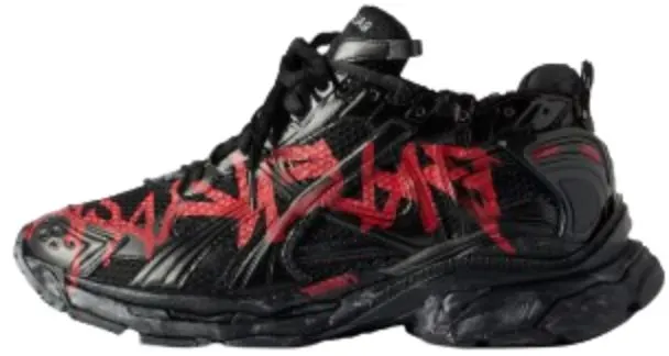 Balenciaga Runner Black Red Graffiti — USFans Spreadsheet photo 1