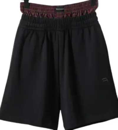 Balenciaga Shorts with Underwear (Black-Red) — USFans Spreadsheet photo