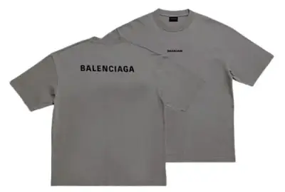 Balenciaga T-Shirt Small Logo Grey — USFans Spreadsheet photo