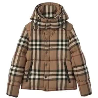 Burberry Detachable Check Puffer Jacket — USFans Spreadsheet photo