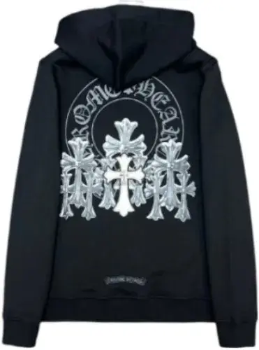 Chrome Hearts Black Hoodie with Huge Crosses on Back — USFans Spreadsheet photo