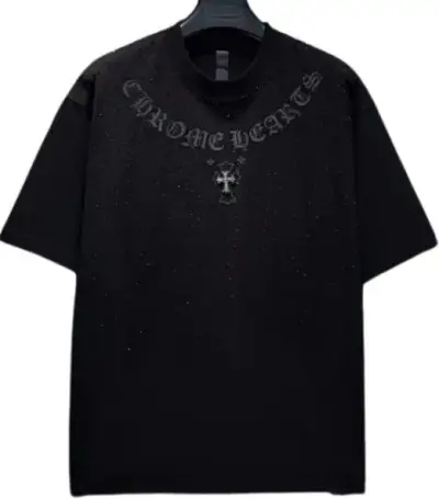 Chrome Hearts Shiny Tee With Rhinestones — USFans Spreadsheet photo