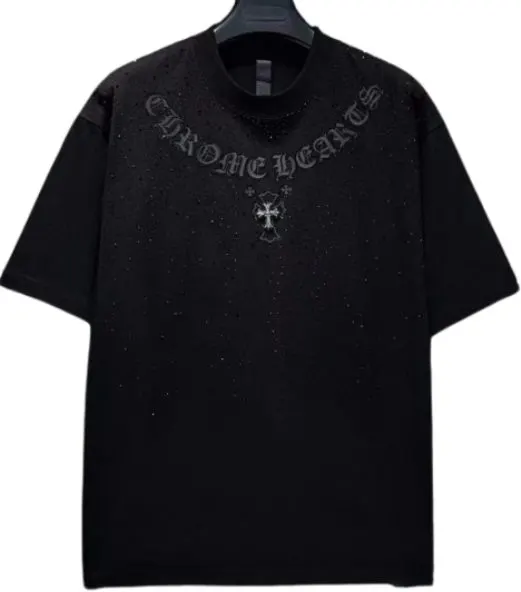 Chrome Hearts Shiny Tee With Rhinestones — USFans Spreadsheet photo 1