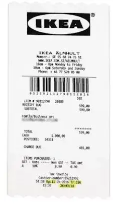 Ikea Markerad "Receipt" Rug — USFans Spreadsheet photo