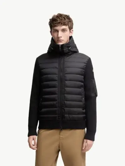 Moncler Navy Blue Padded Zip-Up Cardigan — USFans Spreadsheet photo