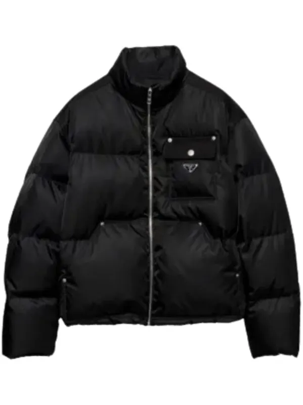 Prada Cropped Triangle-Logo Padded Jacket — USFans Spreadsheet photo 1