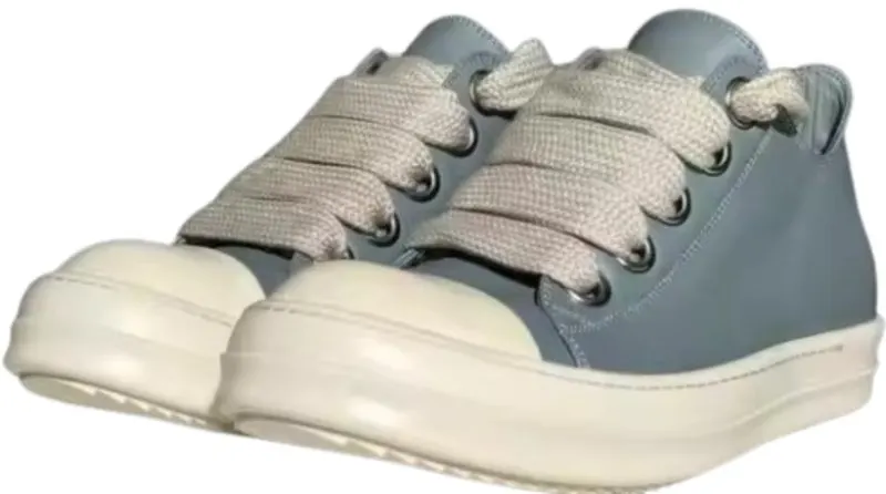 Rick Owens Low Blue Jumbo Lace Shoes — Kakobuy Spreadsheet photo 1