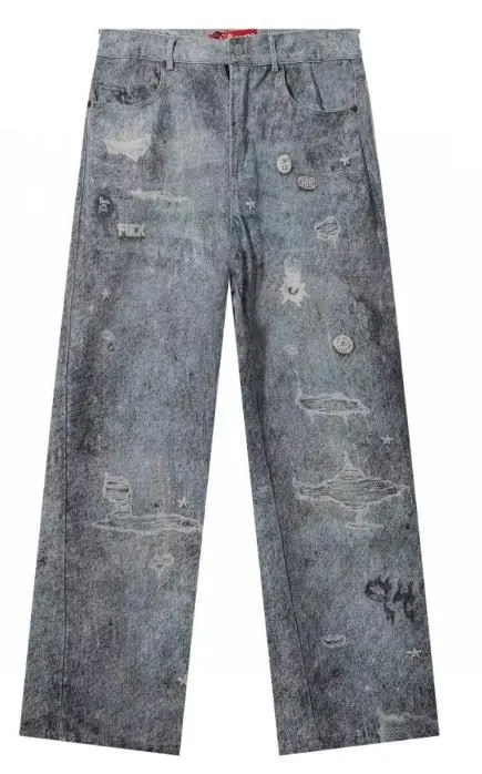 Supreme HJR FW24 Week11 Trompe L'oeil Loose Fit Jean — USFans Spreadsheet photo 1