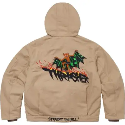 Thrasher x Supreme Hooded Work Jacket (Black) — USFans Spreadsheet photo