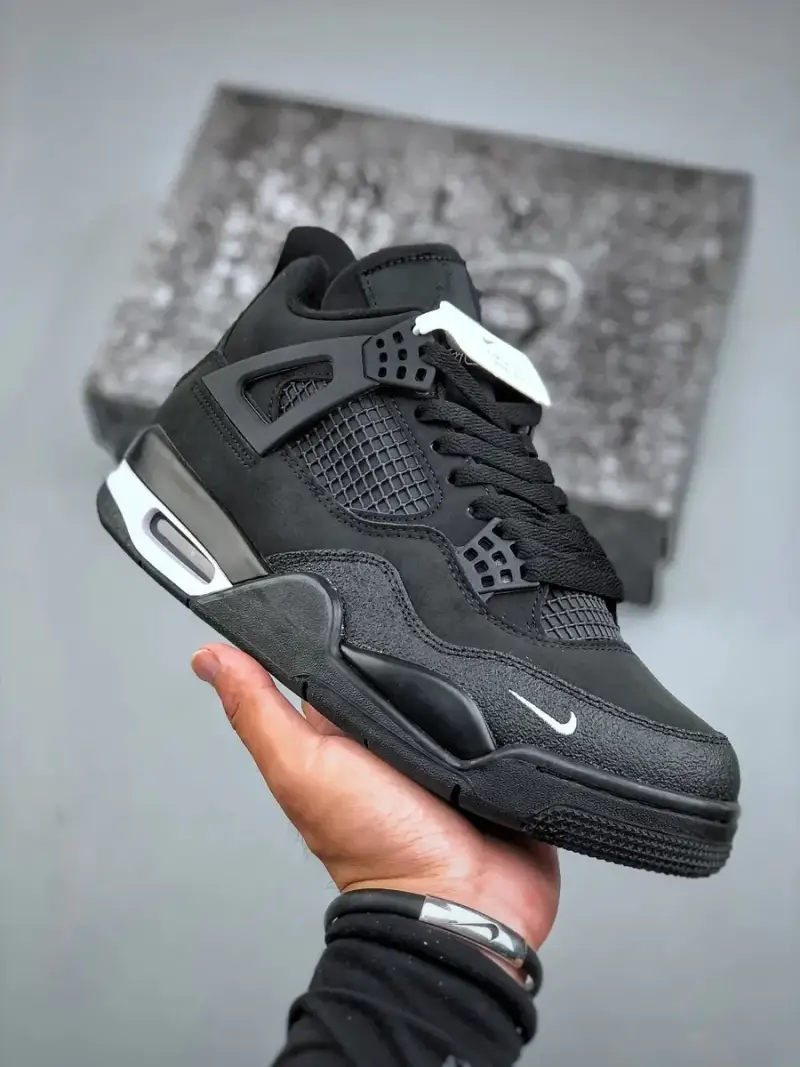 Jordan 4 Red Brick Shoes — QH H12 AJ4 Black and White HF4340-001 colorway — USFans Spreadsheet photo