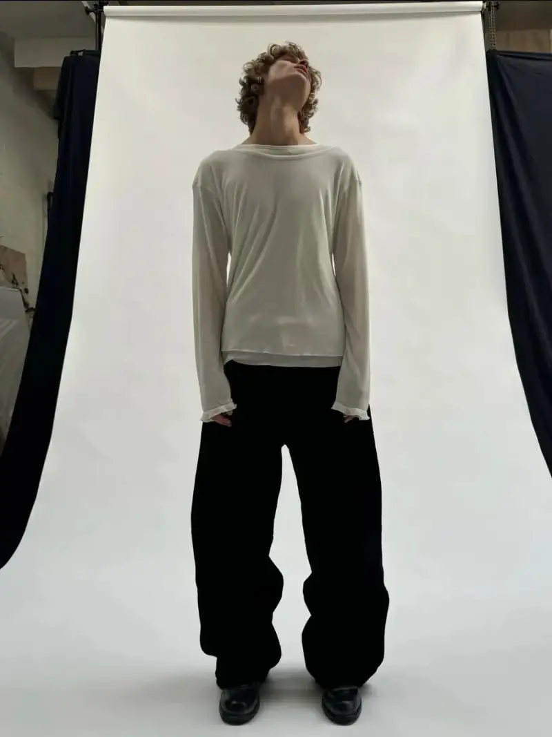 No Faith Studios 24SS Longsleeve — white round neck colorway — USFans Spreadsheet photo