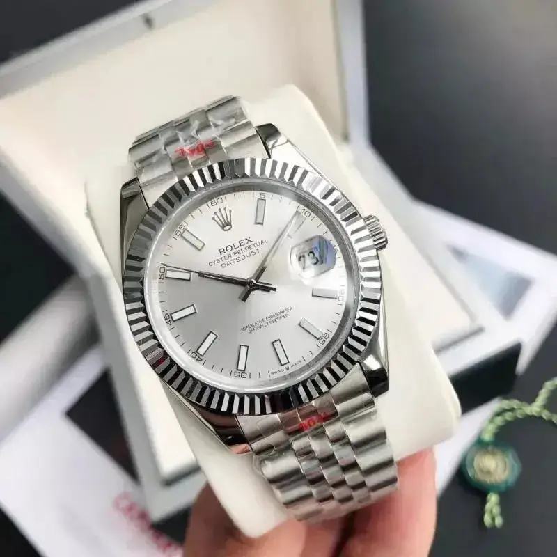 Rolex — Silver Shell Silver Plate  Five Bead Strap Mineral Reinforced Mirror Glass colorway — USFans Spreadsheet photo