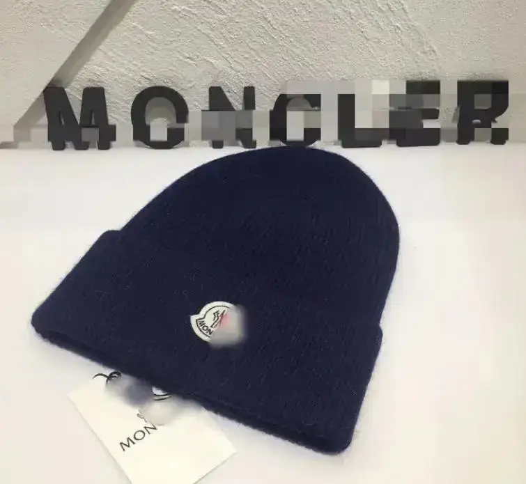 Budget Moncler Beanie — Knit Hat navy blue colorway — USFans Spreadsheet photo