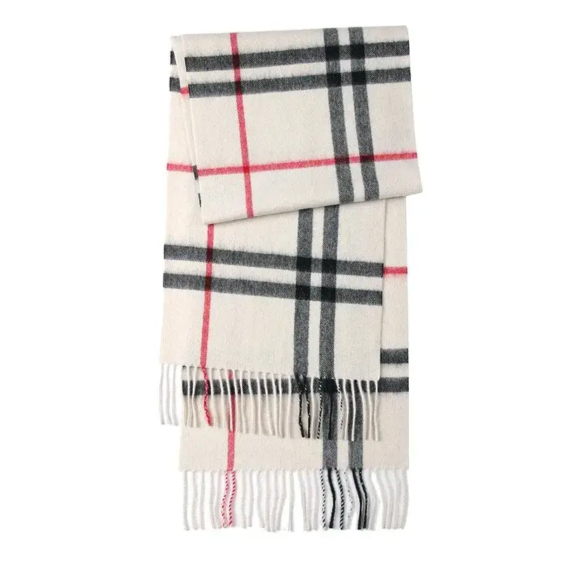 Burberry Scarf — White grid colorway — USFans Spreadsheet photo