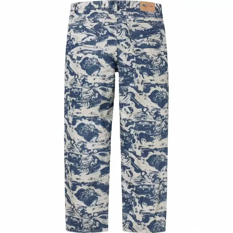 Jeans Supreme — HY joint printing blue (size is too larg colorway — USFans Spreadsheet photo