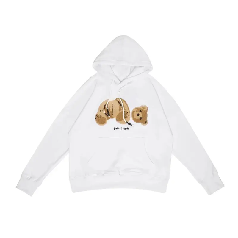 Palm Angels Hoodie — White brown  correct versi colorway — USFans Spreadsheet photo