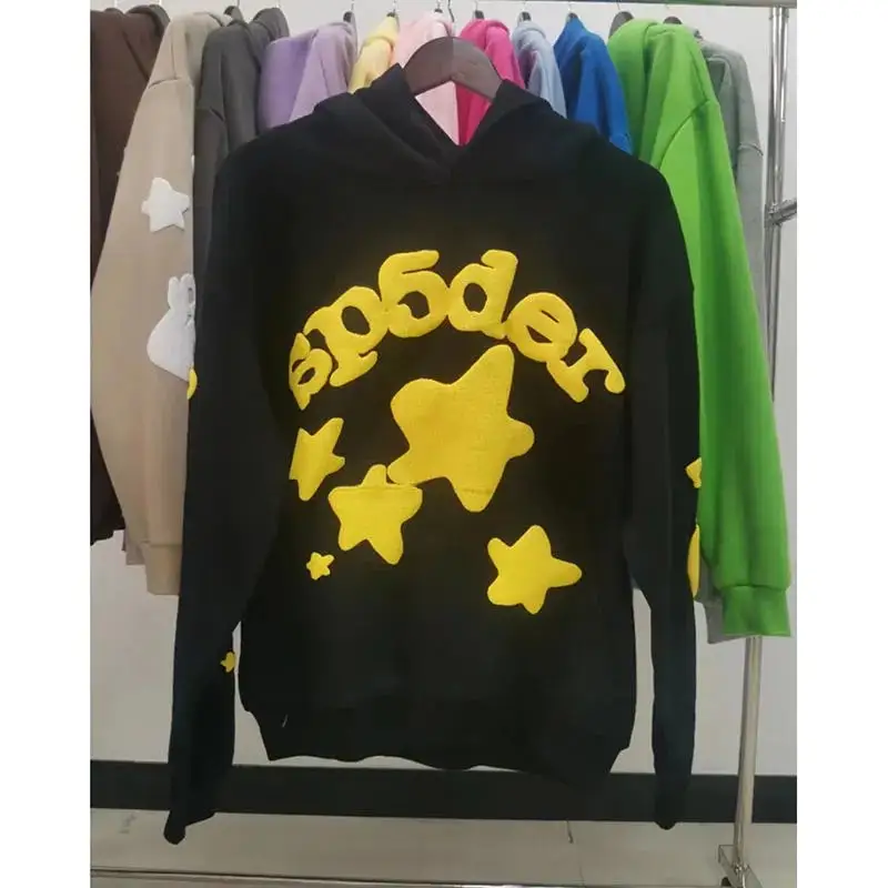Sp5der Blue Hoodie — Black Star colorway — USFans Spreadsheet photo