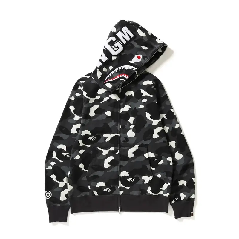 Bape Shark Hoodie (More CW) — 816 black colorway — USFans Spreadsheet photo