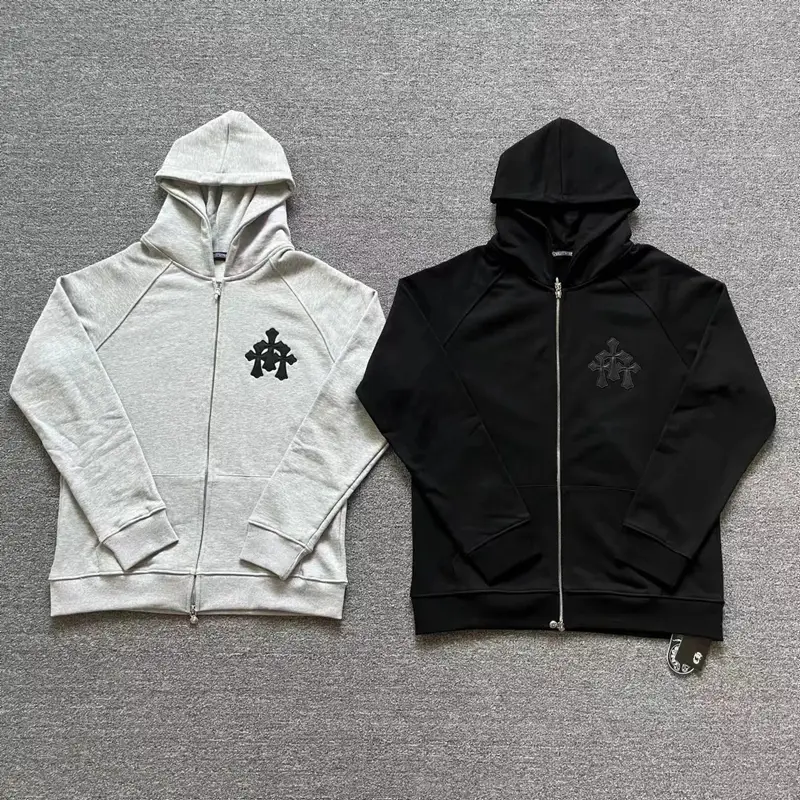 Chrome Hearts Zip Up Hoodies — 5017 gray colorway — USFans Spreadsheet photo