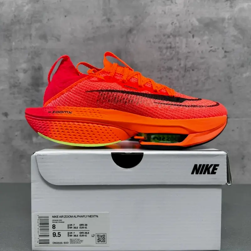 Nike Vaporfly Next% 2 — DN3555-800 orange colorway — USFans Spreadsheet photo