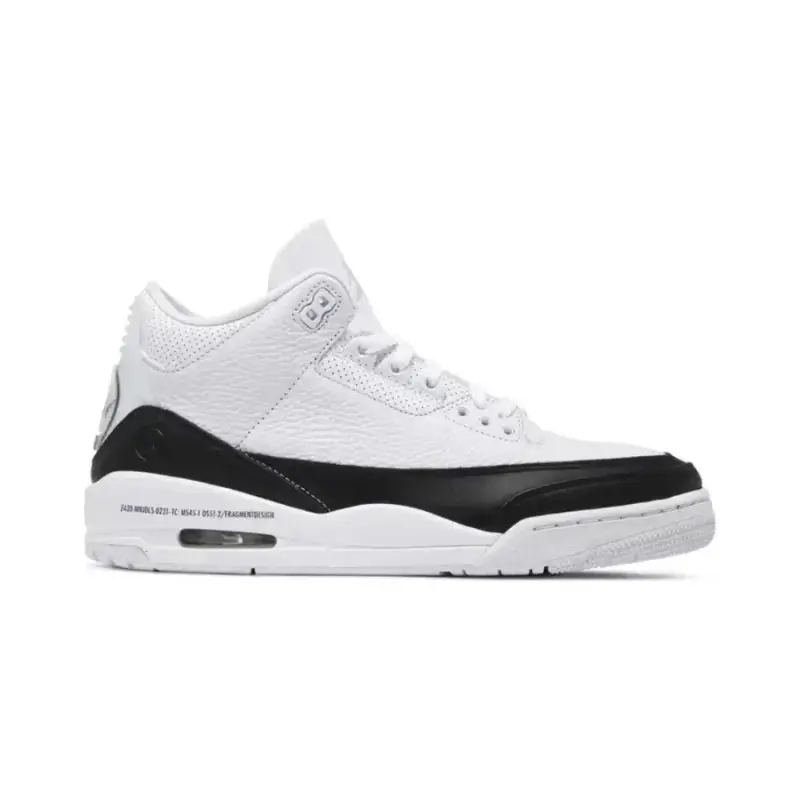 Jordan 3 Black Cat — Fragment Design White colorway — USFans Spreadsheet photo
