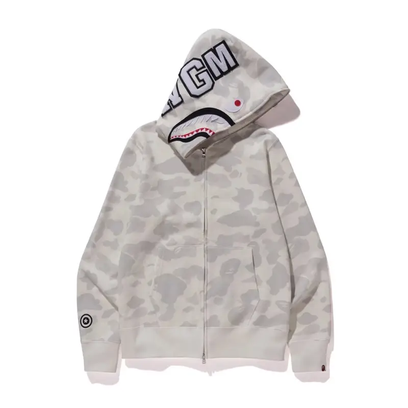 Bape Shark Hoodie (More CW) — 816 white colorway — USFans Spreadsheet photo
