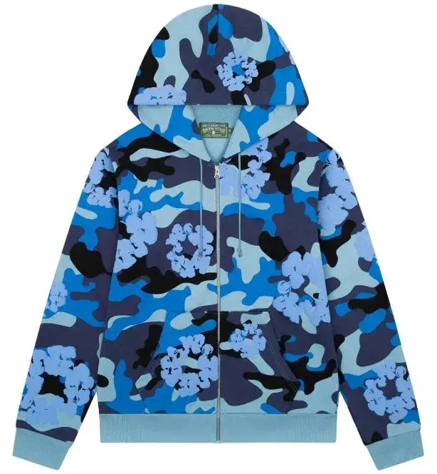 Denim Tears New Zip Hoodie — 6026 blue colorway — Kakobuy Spreadsheet photo