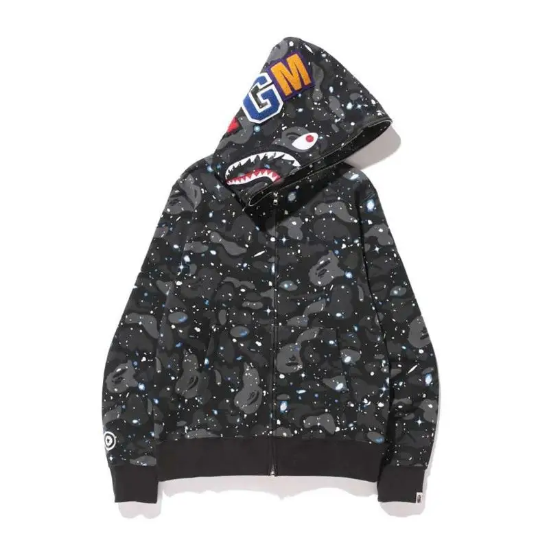 Bape Shark Hoodie (More CW) — 815 black colorway — USFans Spreadsheet photo
