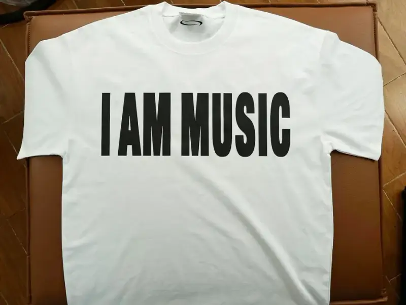 T-Shirt "I Am Music" PlayBoi Carti — White colorway — Kakobuy Spreadsheet photo