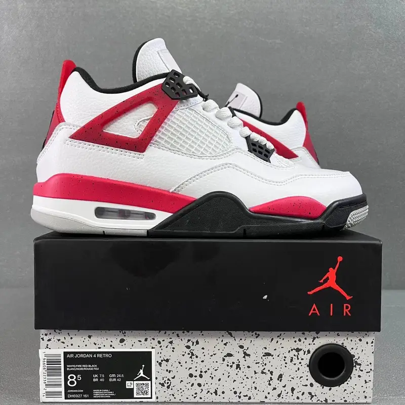 Jordan 4 Red Cement — Red cement DH6927-161 colorway — USFans Spreadsheet photo