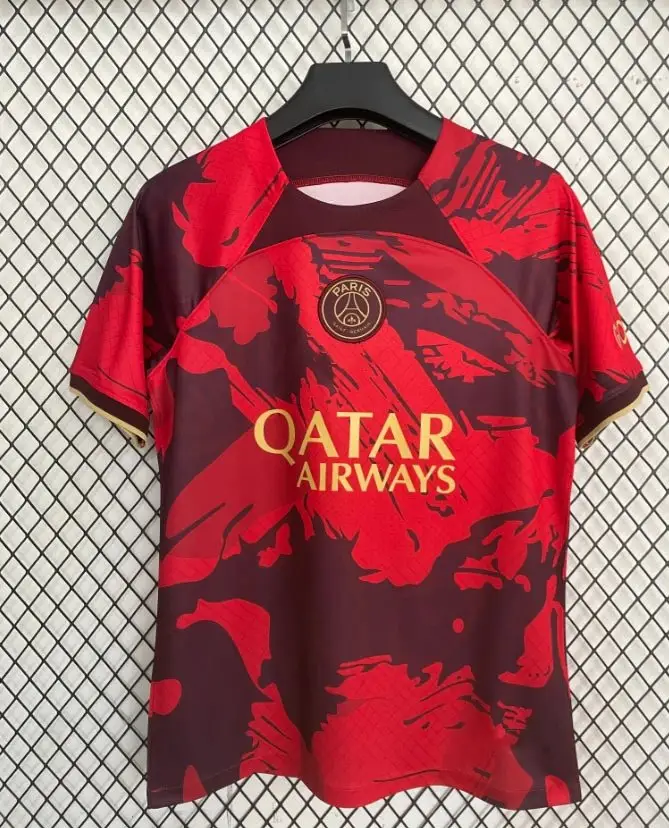 Jersey — 24-25 Paris Red pre-match training suit colorway — USFans Spreadsheet photo
