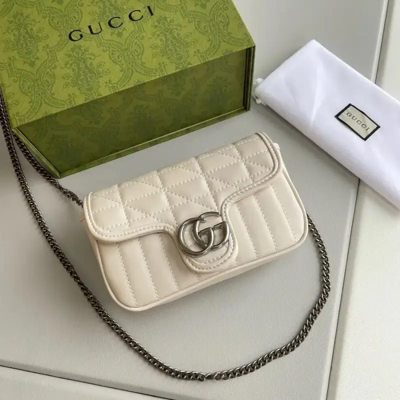 Gucci GG marmont — 16.5cm white colorway — USFans Spreadsheet photo