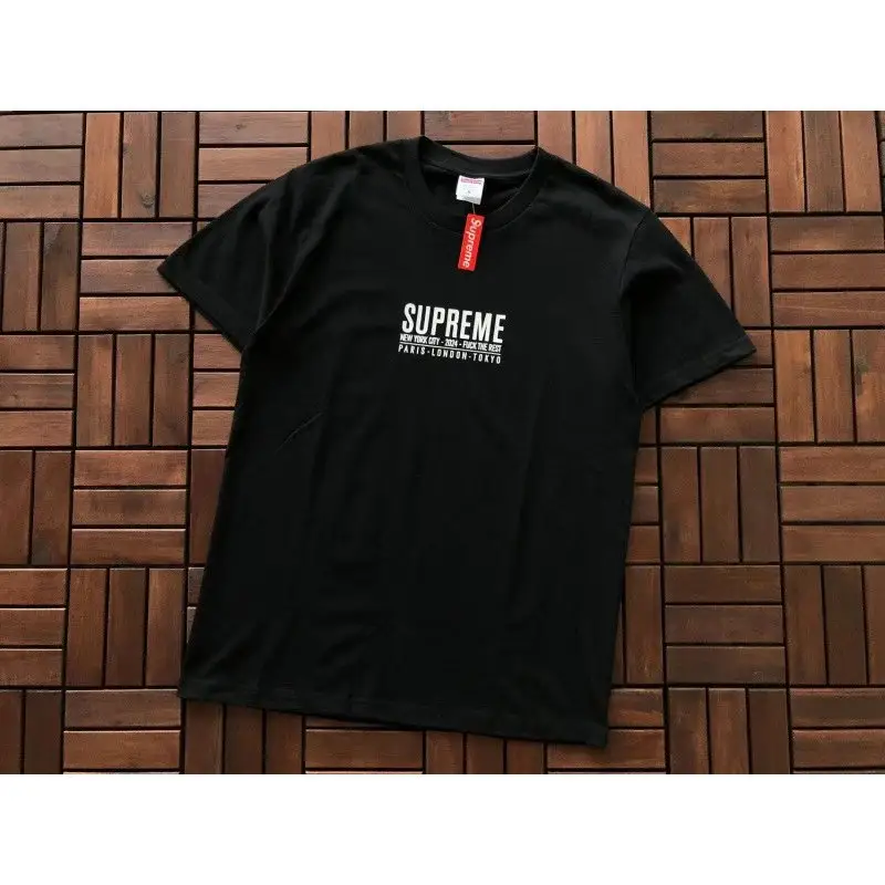 Supreme X Ducati T-Shirt — B376 PARIS TEE BLACK colorway — USFans Spreadsheet photo