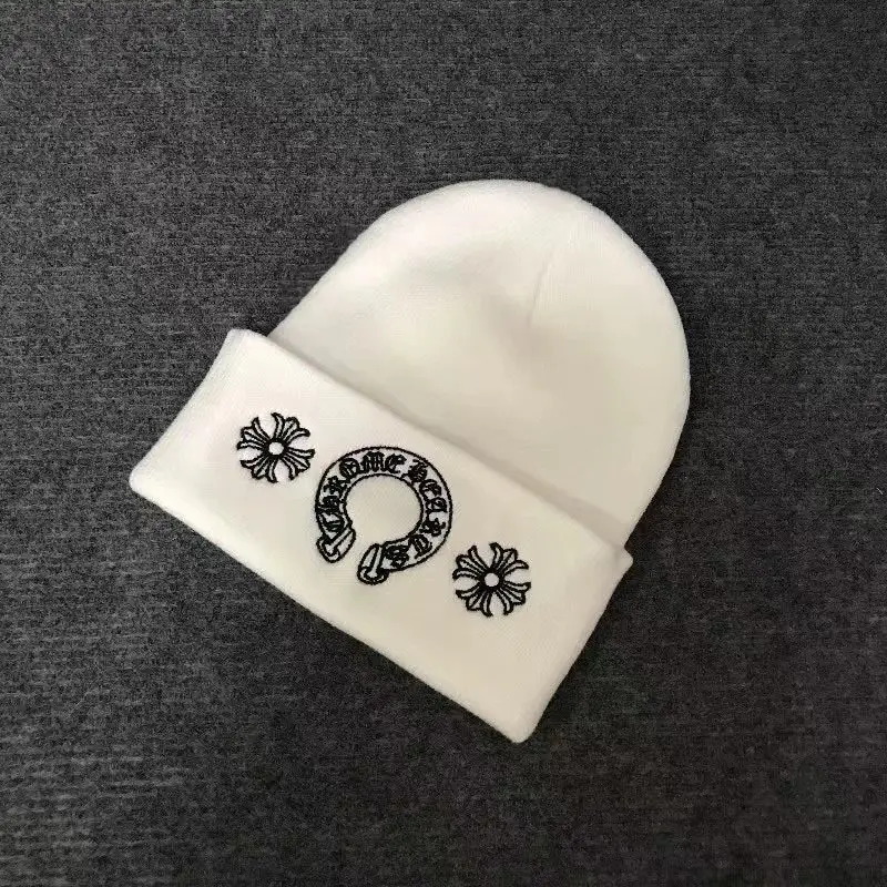 Chrome Hearts Beanie — three white flowers colorway — USFans Spreadsheet photo