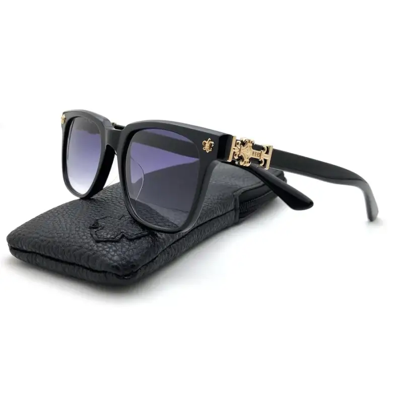 Chrome Hearts Sunglasses — Black Gold/Blue colorway — USFans Spreadsheet photo