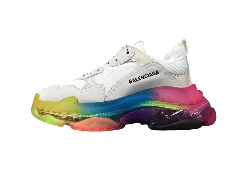 Balenciaga 3S White Shoes — Colorful colorway — Kakobuy Spreadsheet photo