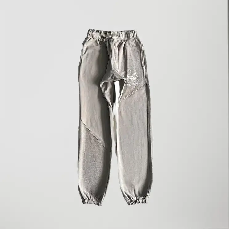 Corteiz Alcatraz Basic Triple Black Pants — V2 advanced stitching gray colorway — USFans Spreadsheet photo