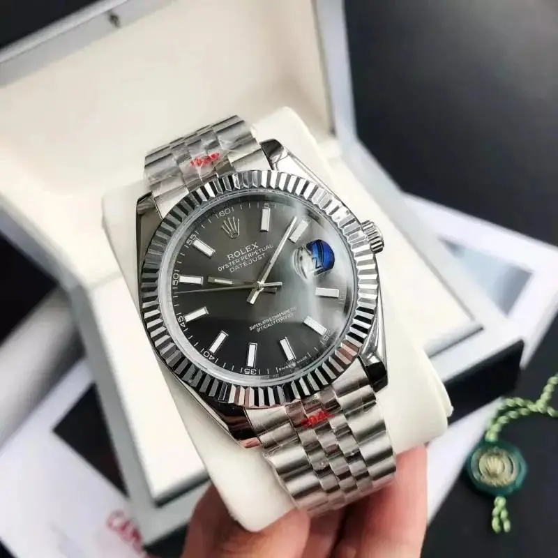 Rolex — Silver Shell Grey Plate-Five Bead Strap Mineral Reinforced Mirror Glass colorway — USFans Spreadsheet photo