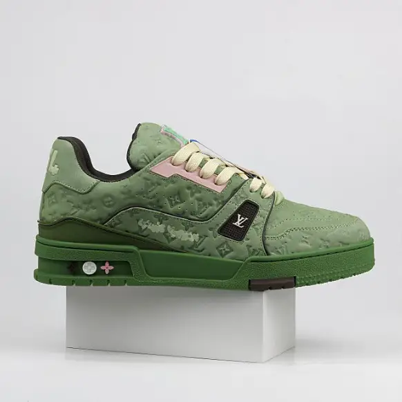 LV Trainers Monogram Black Denim Sneakers — 32 colorway — Kakobuy Spreadsheet photo