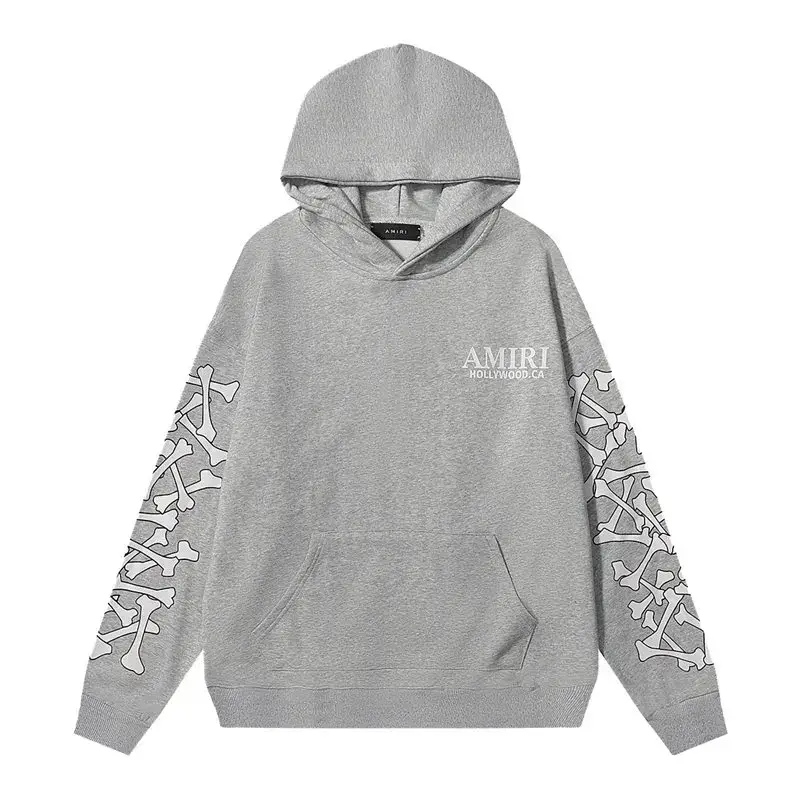 Amiri Bones Stacked Hoodie — grey colorway — USFans Spreadsheet photo
