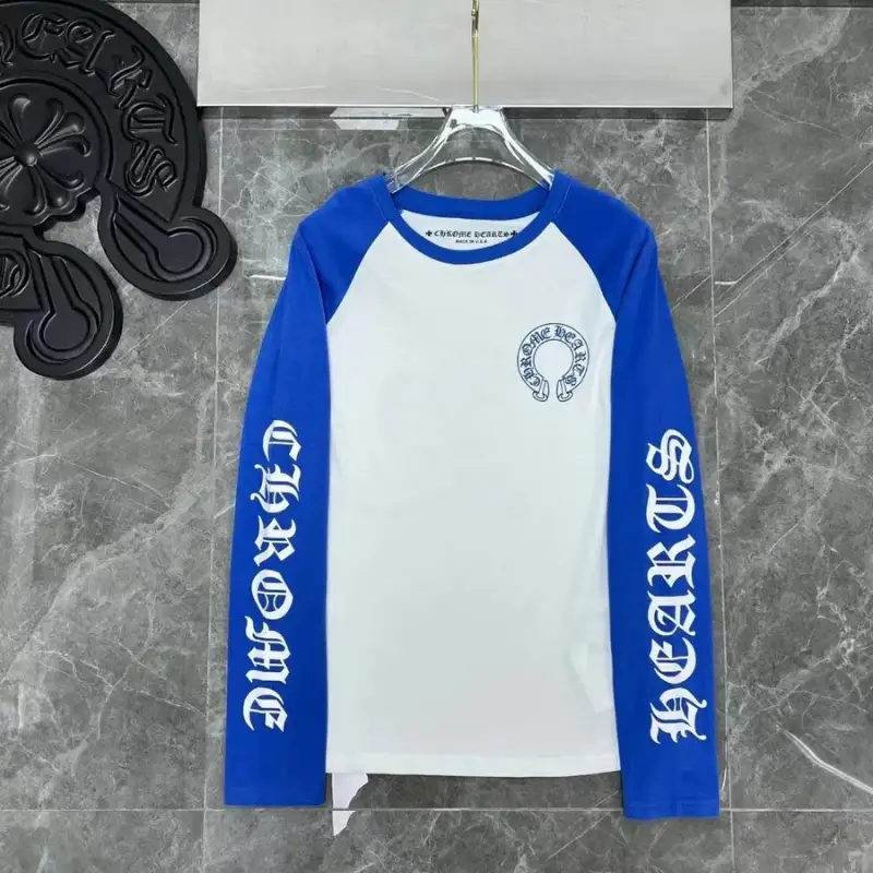 Chrome Hearts Longsleeve Hoodie — Blue and white stitching colorway — Kakobuy Spreadsheet photo