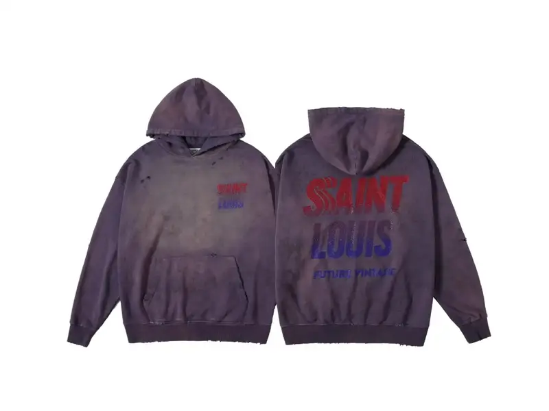 Saint Hoodie — ST646 Wash water purple colorway — Kakobuy Spreadsheet photo