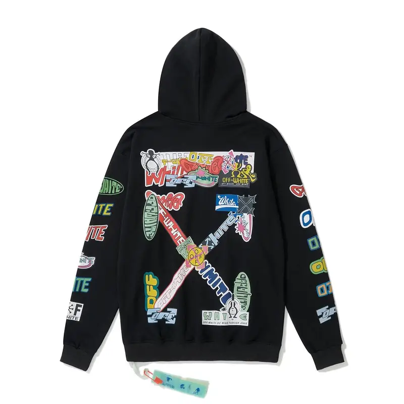 Off-White Hoodies — 875# black terry colorway — Kakobuy Spreadsheet photo