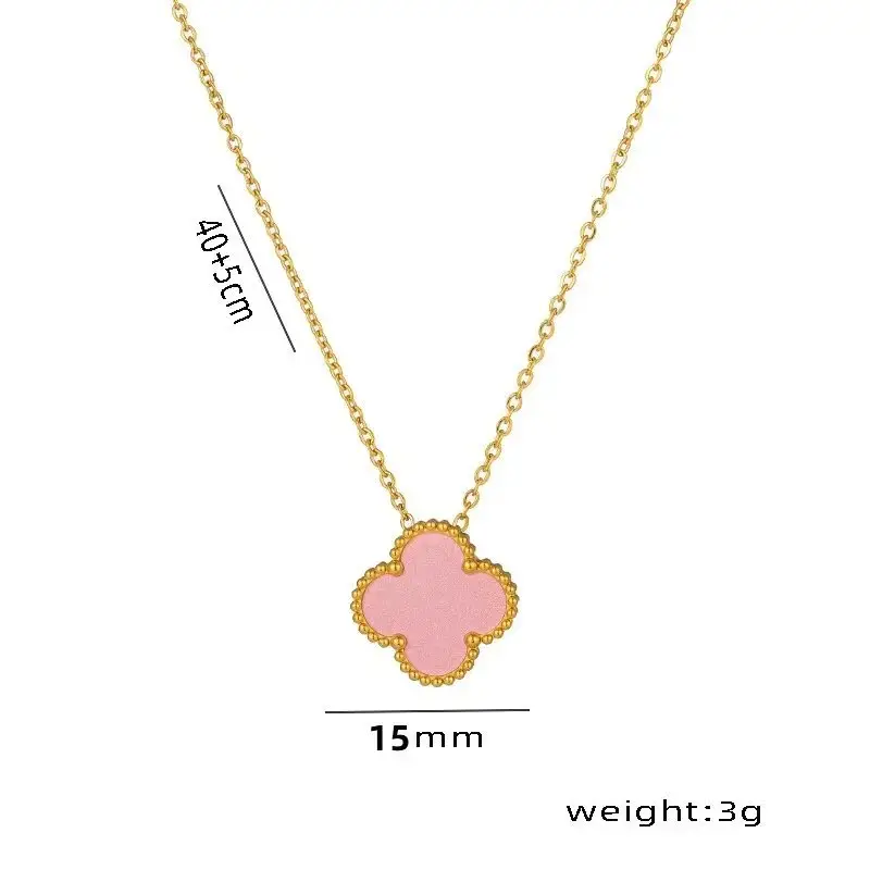 Vancleef Necklace — 8853 powder shell double-sided necklace colorway — USFans Spreadsheet photo