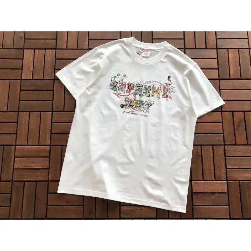 Supreme X Ducati T-Shirt — B382 24 VARSITY TEE White colorway — USFans Spreadsheet photo