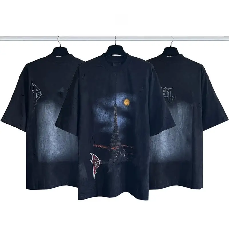 Balenciaga Tees — Zhengli iron tower direct spray short sleeve colorway — USFans Spreadsheet photo