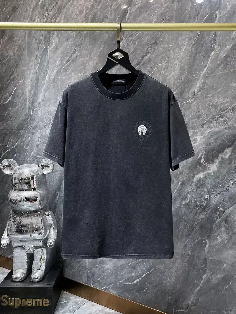 Chrome Hearts Leather Tee — 8775 wash water black colorway — USFans Spreadsheet photo