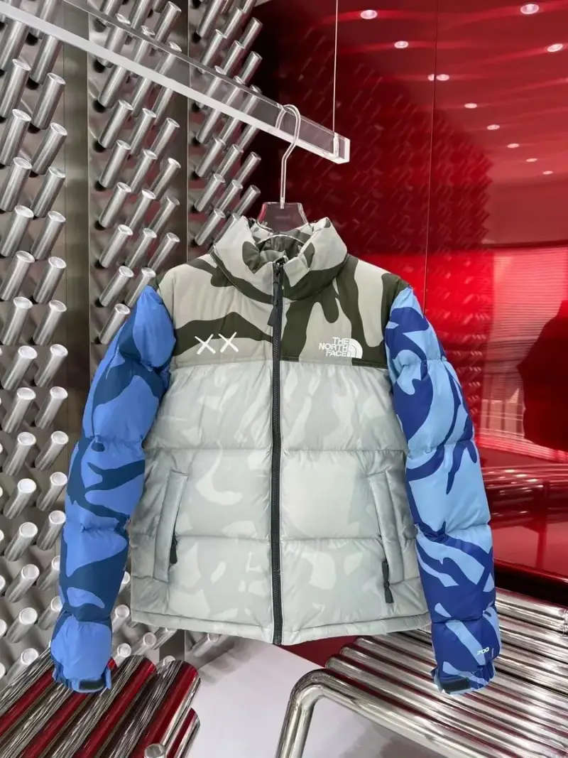 TNF x Kaws Jacket — Blue camouflage colorway — USFans Spreadsheet photo